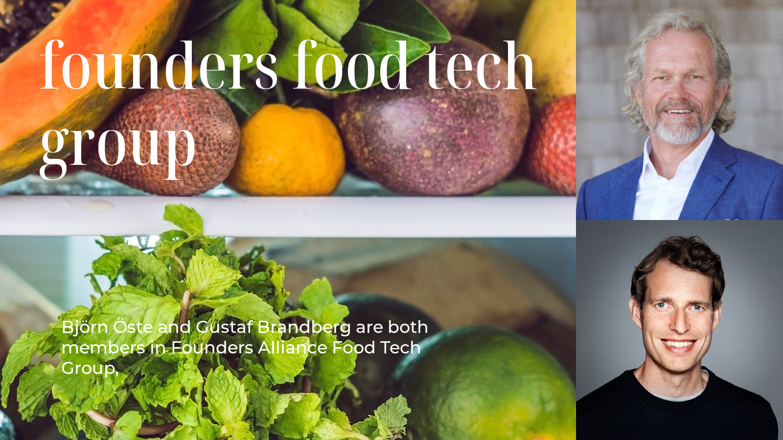Founders Alliance Food Tech Group
