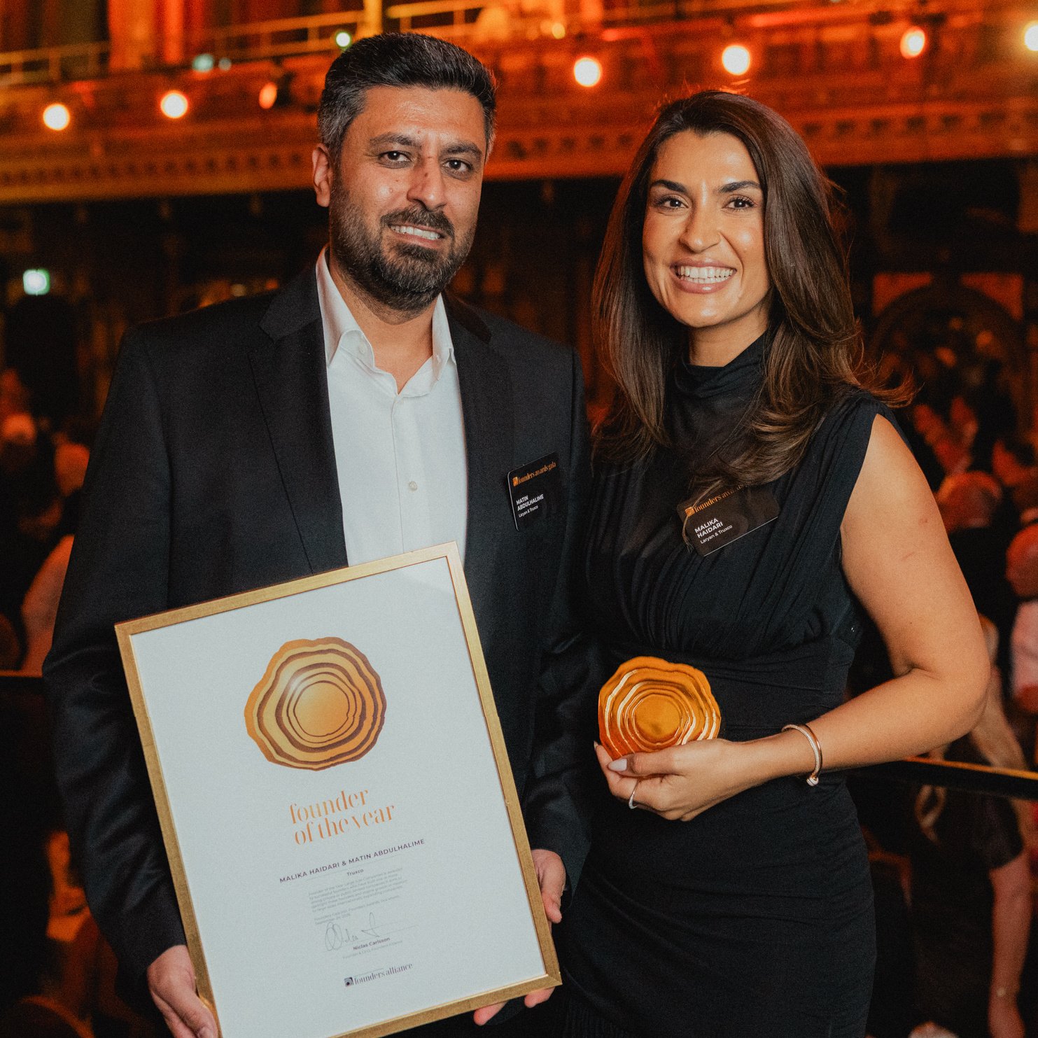 Malika Haidari & Matin Amini, Founders of Truxco FoundersAlliance26-JeanLapin-3611