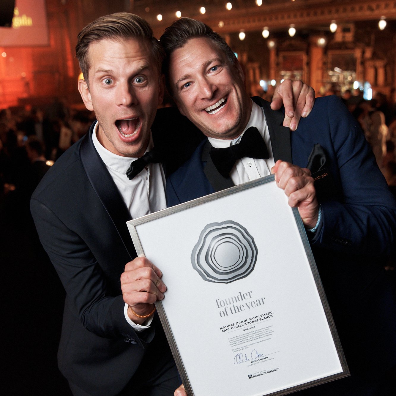 Mathias Thulin, Samir Smajic, Carl Carell & Jonas Blanck GetAccept