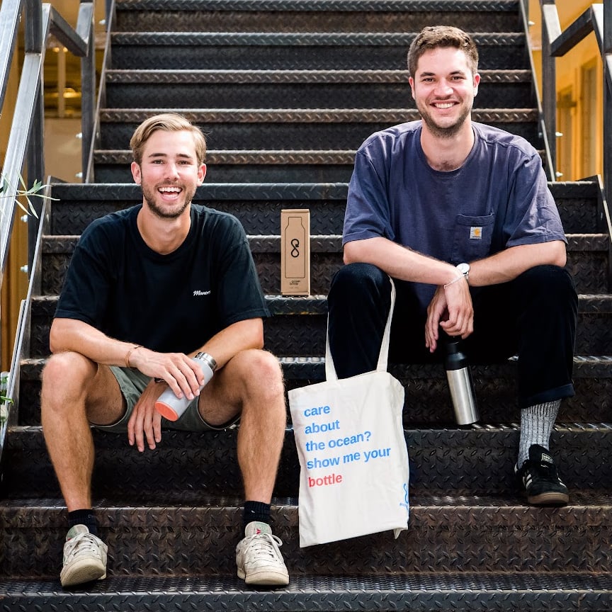 William Pearson and Nick Doman, founders of Ocean Bottle, Young Founder of the Year copy