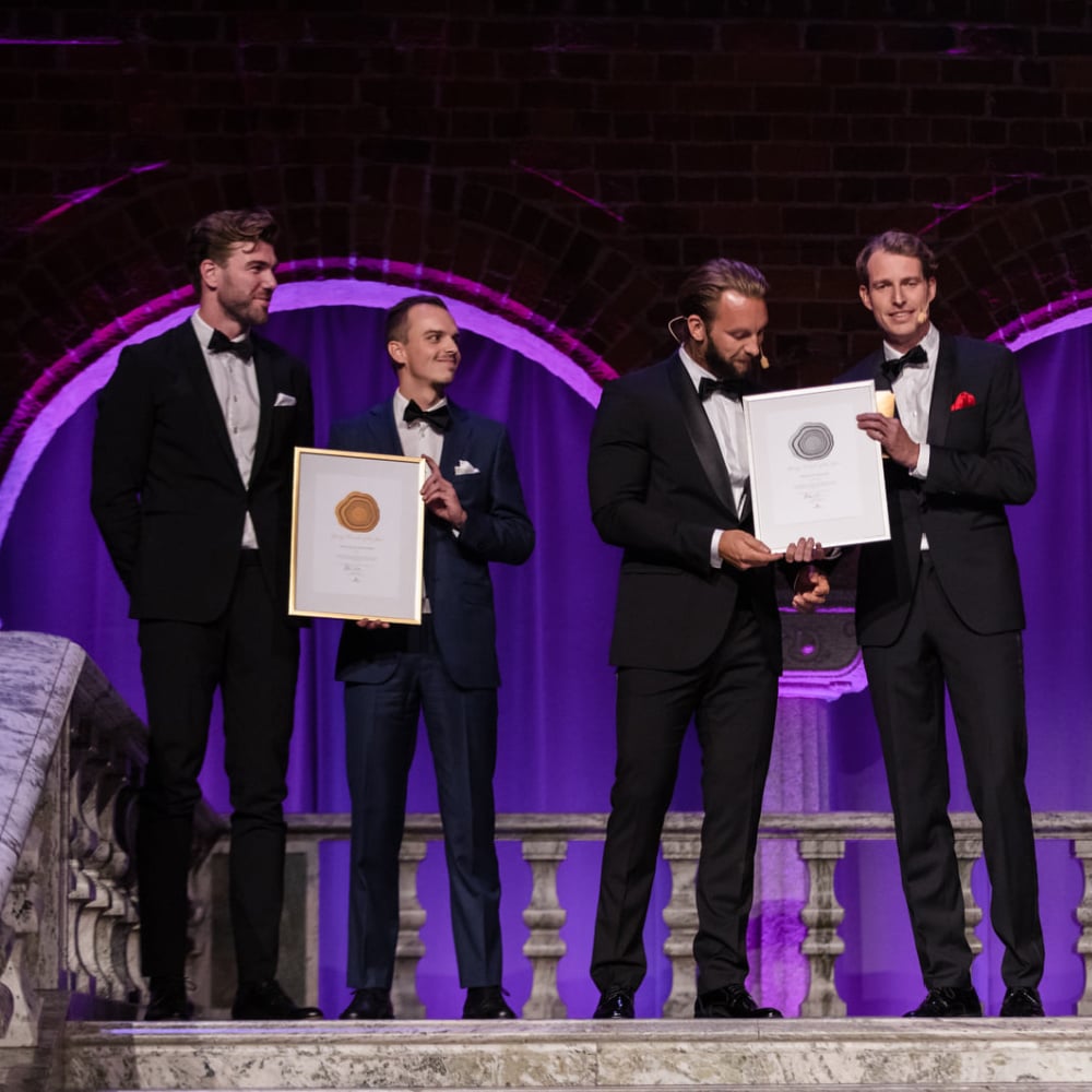 Young Founder of the Year 2021, Anton Fast & Simon Geldner, founders Ophena & Sebastian Salomonsson, founder SebSalo Energi