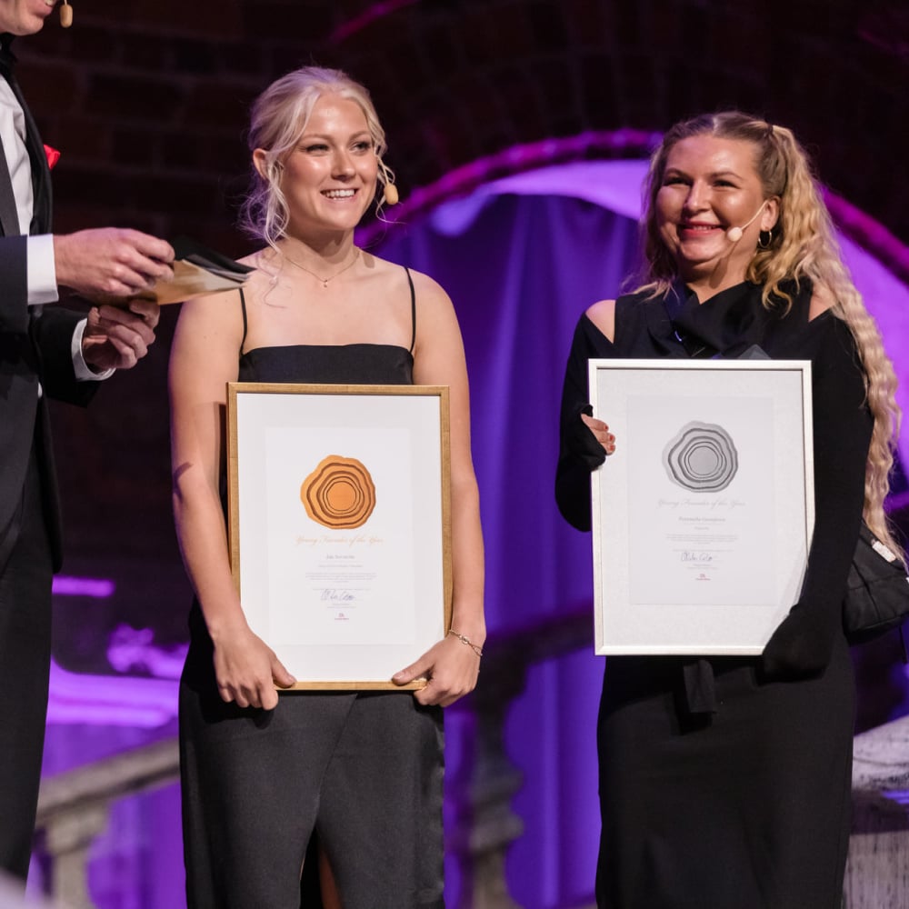 Young Founder of the Year 2021, Ida Norström, founder Energy Effective Solutions & Petronella Gustafsson, founder Progress Me