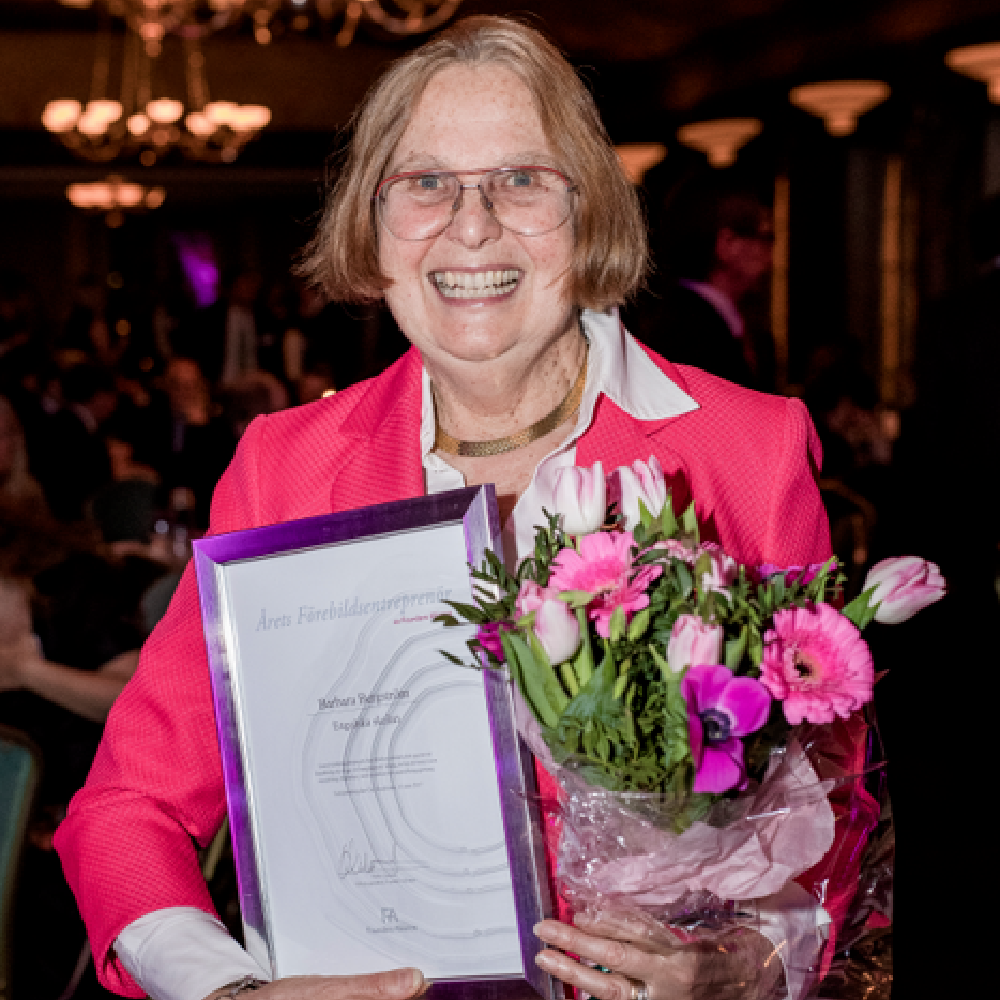 Founder of the Year Honorara Award, Barbara Bergström, founder Internationella Engelska skolan